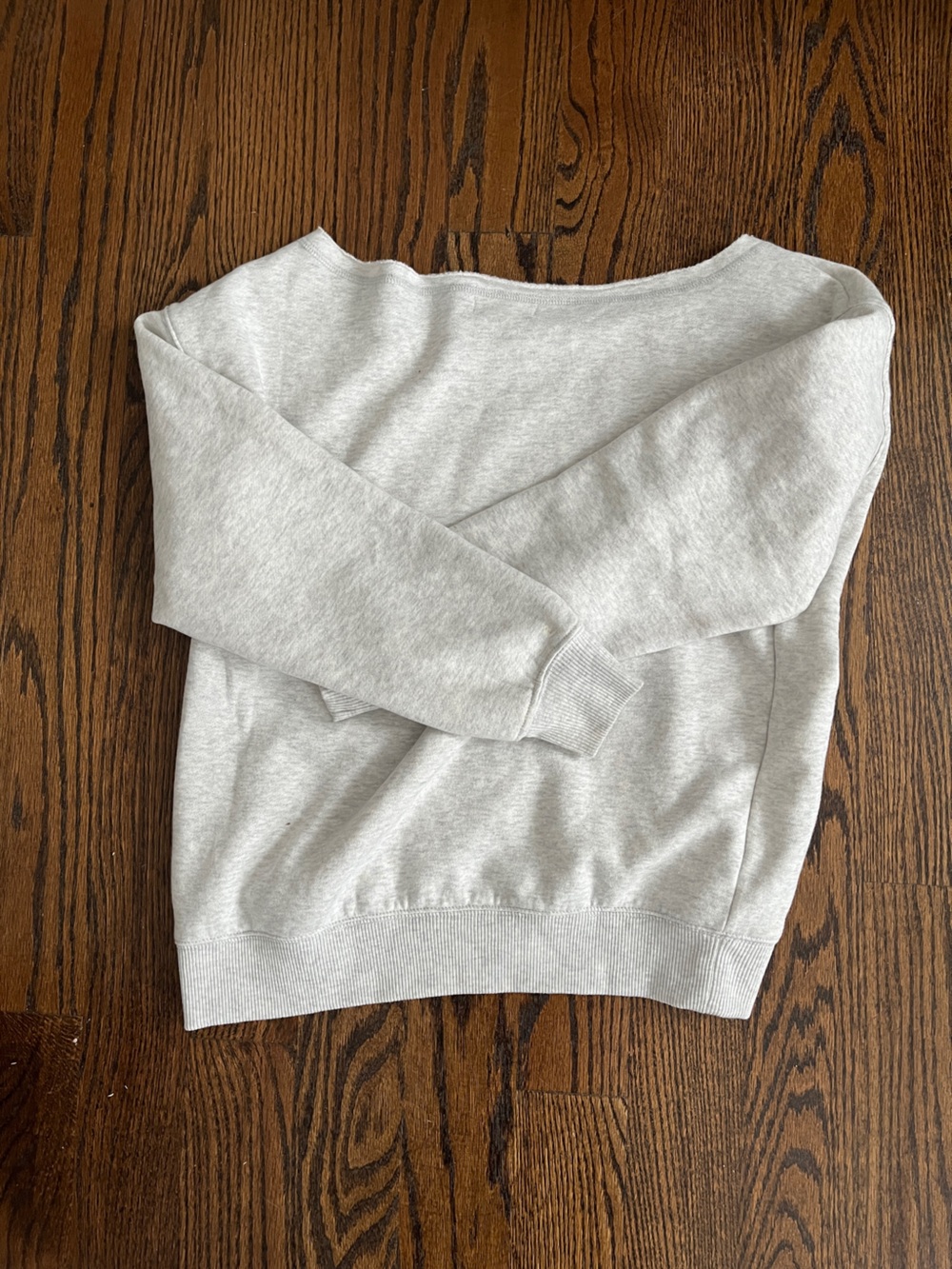 Off the shoulder sweatshirt
